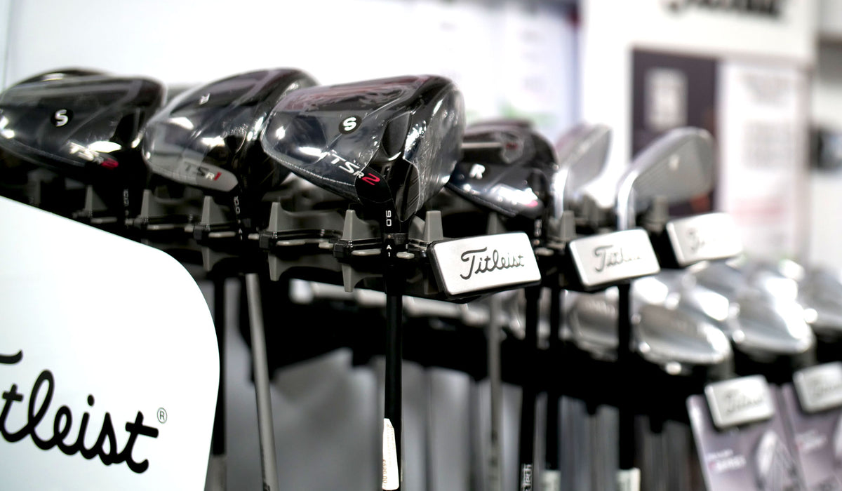 Golf clubs ready for custom fitting at The Golf Venue